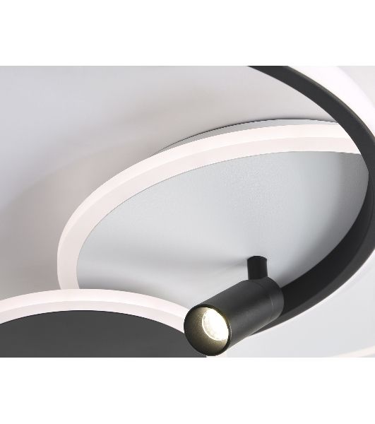 Светильник Ambrella light FL5118/3+1 WH/BK белый/черный 64W 3000K/4200K/6400K+4200K 480*425*110 (ПДУ ИК)