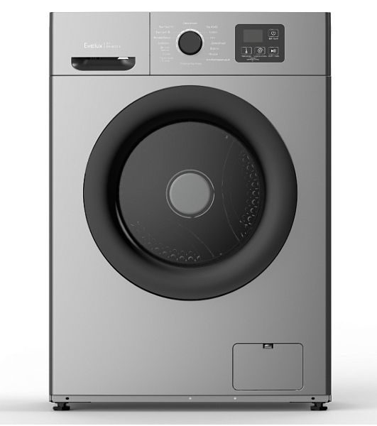 Стиральная машина Evelux EW 46121 S серебристая, загрузка фронтальная 6кг, 1000 об/мин., класс: A++