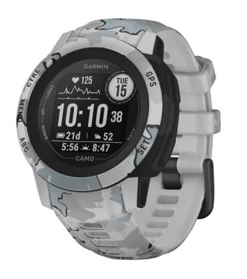 Умные часы Garmin Instinct 2S Camo Edition, 1.1" MIP, Bluetooth, ANT+, 10 ATM, черный / серый / камуфляж