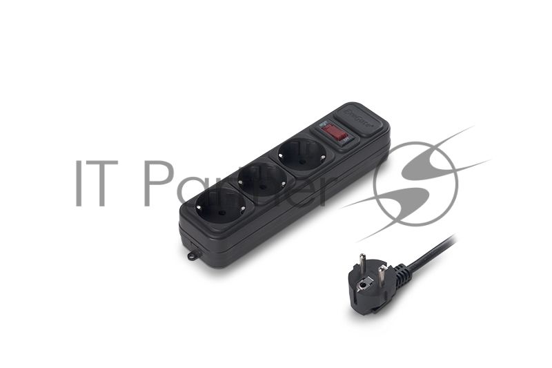 Сетевой фильтр ExeGate EX221176RUS SP-3-1.8B (3 розетки, 1.8м, евровилка, черный)