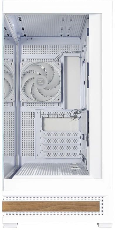 Компьютерный корпус ZALMAN P40 NAMU, ATX, белый, WINDOW, WOODEN ELEMENTS, 2xCombo(2.5” or 3.5”), 1xUSB TYPE-C, 2xUSB 3.0, SIDE 3x120мм ARGB, REAR 1x120мм ARGB