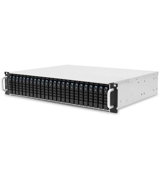 Компьютерный корпус AIC XJ1-20247-02 2U 24x 2.5" hot-swap bays, hot-swap JBOD with dual SAS 24G expander controller, dual BMC, tool-less HDD tray, 800W 1+1 hot-swap redundant 80+ Platinum, tool-less rail kit (4X series)