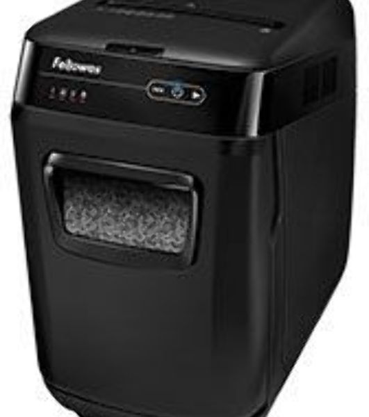 Шредер Fellowes AutoMax 200M микрорезка, автоподача, DIN P-5, 2х14 мм, 200 лст. 32 лтр.