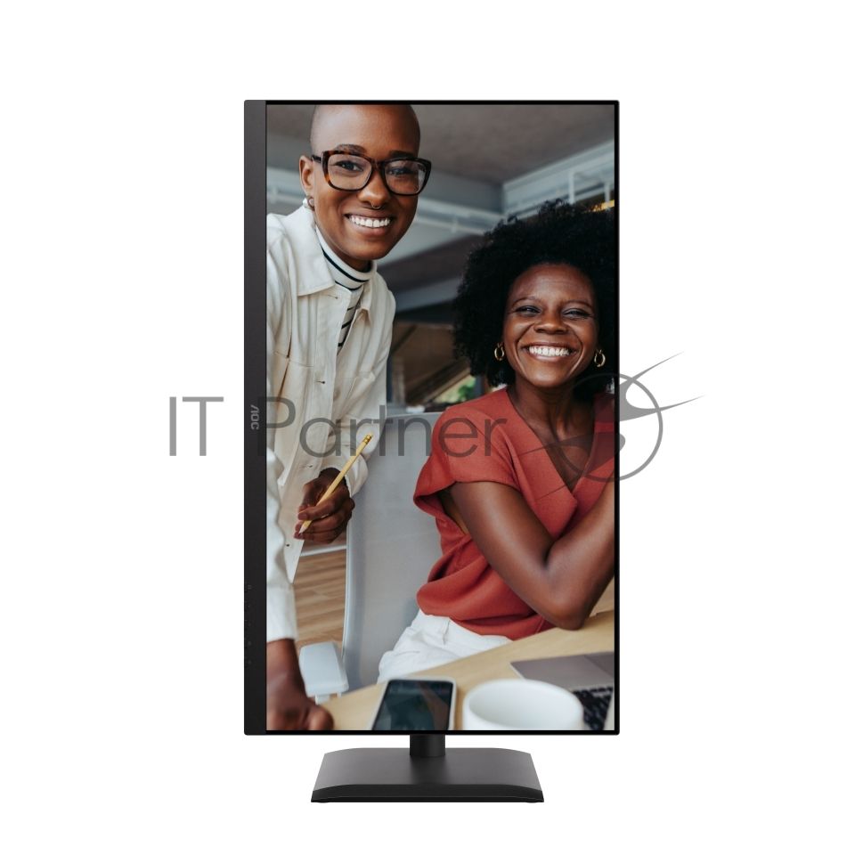 Монитор 27" AOC U27E4CV IPS 3840x2160, 60 Гц, 4 мс, 16:9, 400 кд/м², 2xHDMI 2.0, DP 1.4, DP Out, USB-C (90 Вт), USB Hub (4x USB 3.2), RJ45, 3.5 Jack, динамики (2x2 Вт), HDR Ready, Adaptive-Sync, VESA 100x100, черный