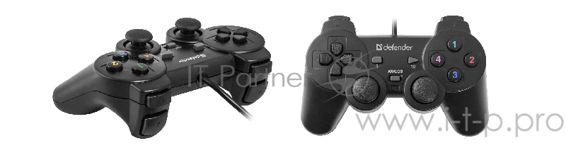 Геймпад Defender Omega USB, Проводной геймпад, 12 кнопок, 2 стика