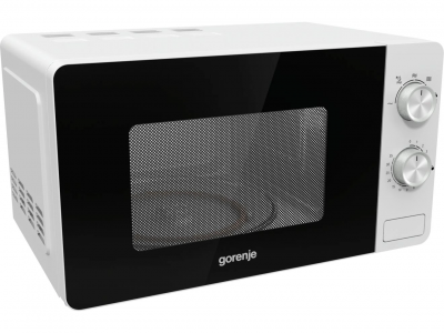 Микроволновая печь Gorenje MO17E1W белый, 17 л, 700 Вт, переключатели - поворотный механизм