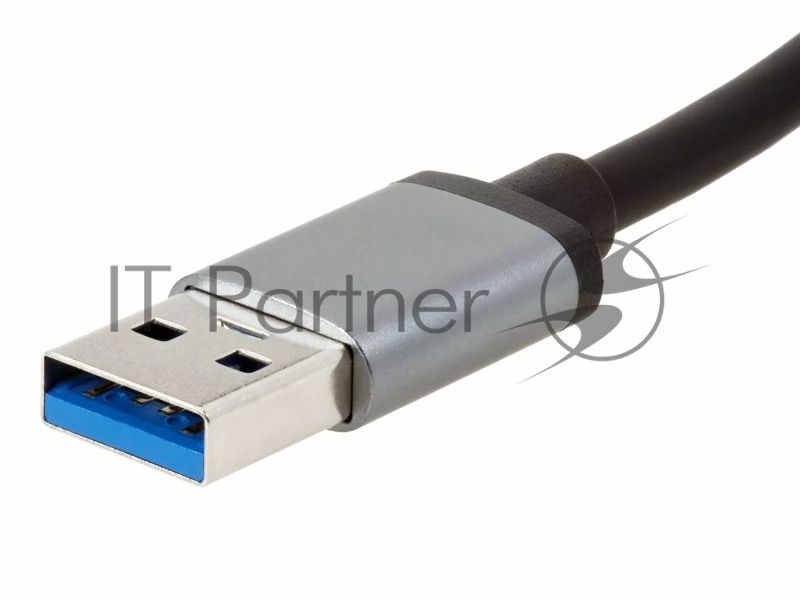 Переходник VCOM USB 3.0 -->RJ-45 1000Mbps+3 USB3.0, Aluminum Shell, 0.2м DH312A