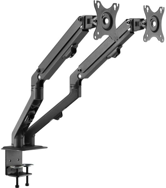 Кронштейн для мониторов Ultramounts UM729 черный 17"-27" макс.7кг крепление к столешнице поворот и наклон