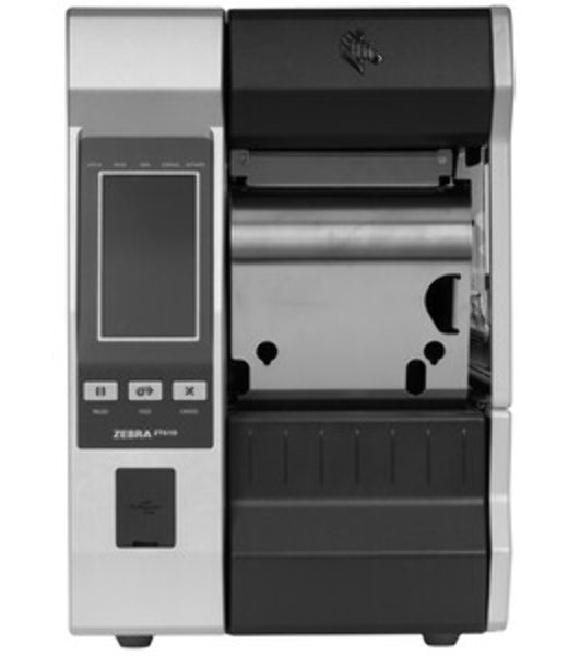 Принтер этикеток термотрансферный Zebra ZT610 4", 203 dpi, 356 мм/сек, Bluetooth, RS-232, USB, USB Host, Wi-Fi, серый