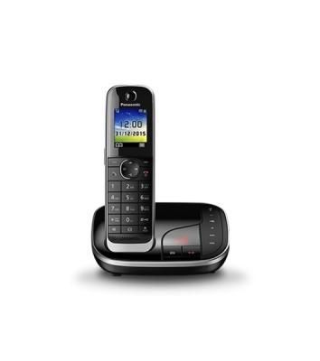 Телефон беспроводной (DECT) Panasonic KX-TGJ320RUB ной, АОН, черный, автоответчик