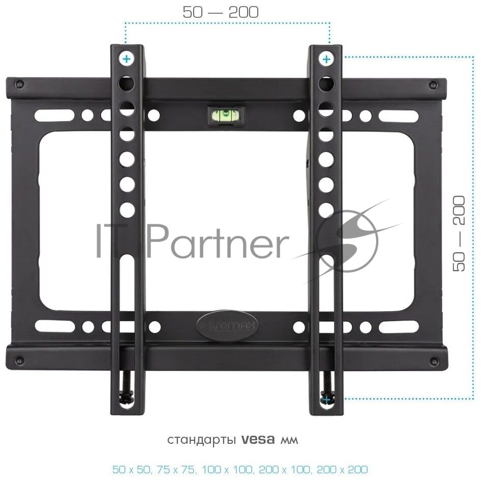 Кронштейн для телевизора Arm Media PLASMA-2 черный, 32"-90" макс. 55 кг, настенный, наклон