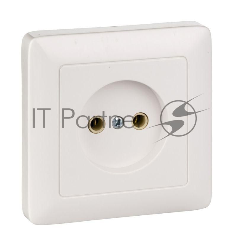 Розетка WESSEN RS10-132-BХИТ белый 1-я б/з 10А скрытый монтаж