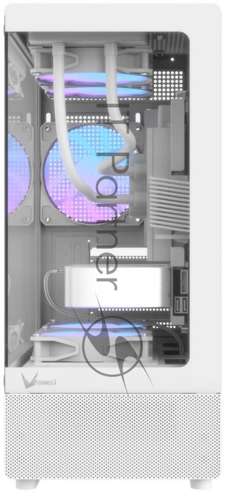Корпус Formula Crystal Z1CM Plus AR v2 белый без БП mATX 2x120mm 1xUSB2.0 1xUSB3.0 audio bott PSU