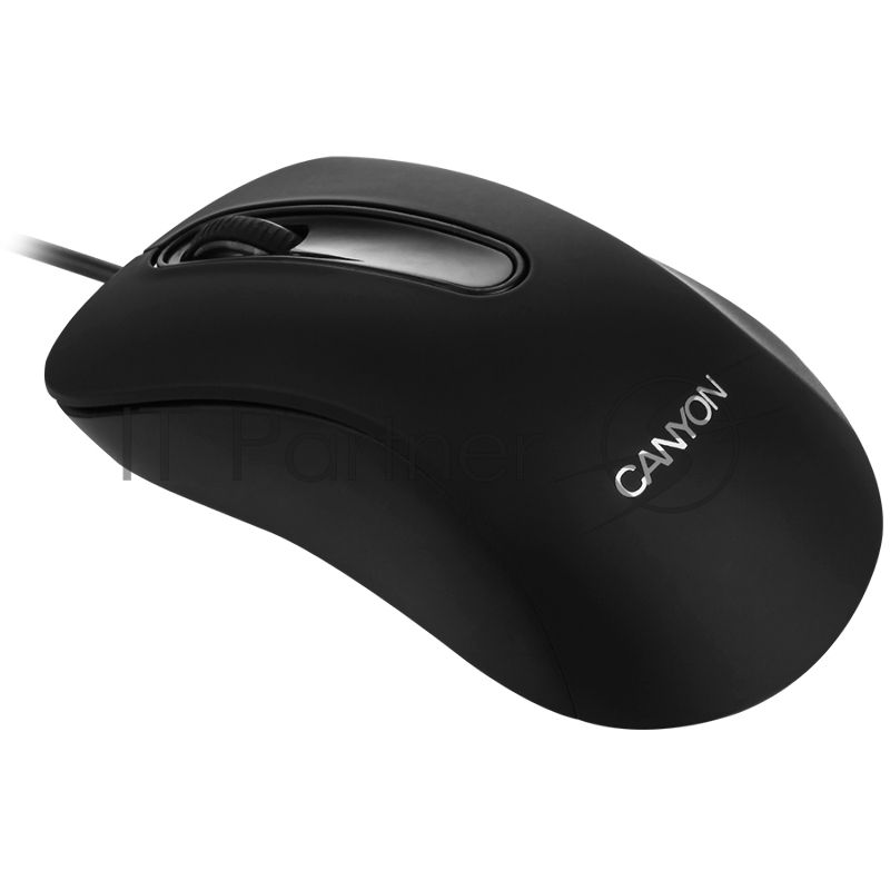 Мышь проводная Canyon CM-2 черный, 800 dpi, USB, кнопки - 3