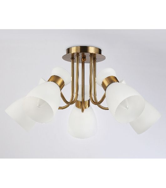 Светильник Ambrella light TR3218/5 GD/FR золото/белый матовый E27*5 max 40W D580*290