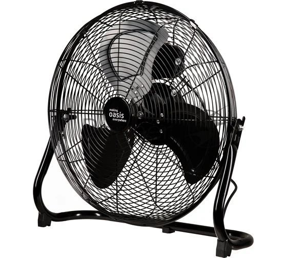 Вентилятор OASIS VN-110B чёрный, напольный, 110 Вт, 3 скорости, 53 см