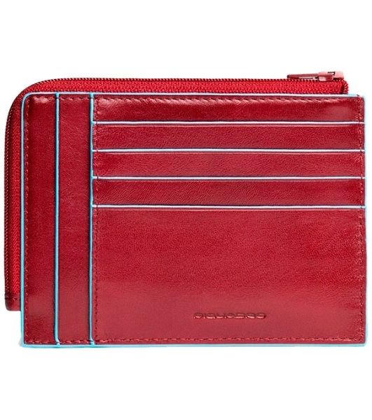 Чехол для кредитных карт Piquadro Blue Square PU1243B2R/R красный натур.кожа