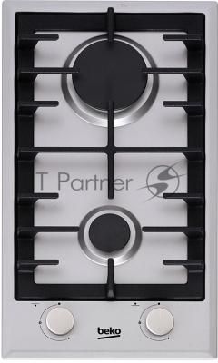 Встраиваемая газовая варочная поверхность Beko HDCG 32221 FX, Нержавеющая сталь