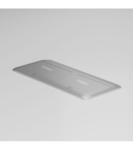 Выдвижной блок (Лючок) Werkel на 8 модулей (серебряный) W8078065