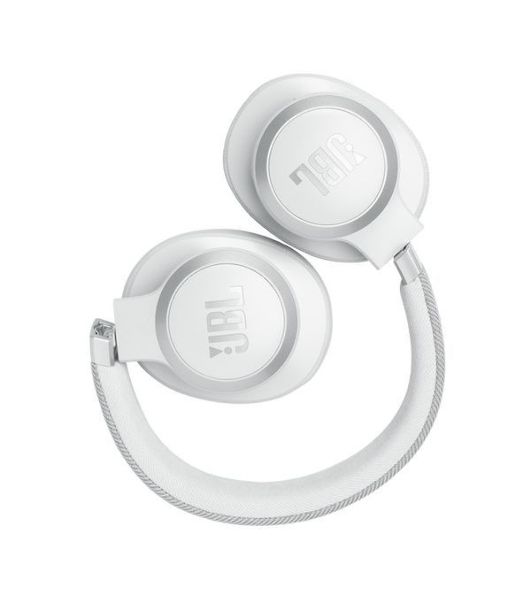 Беспроводные/проводные наушники JBL Live 770NC белый, полноразмерные, Bluetooth + проводной, адаптивное шумоподавление