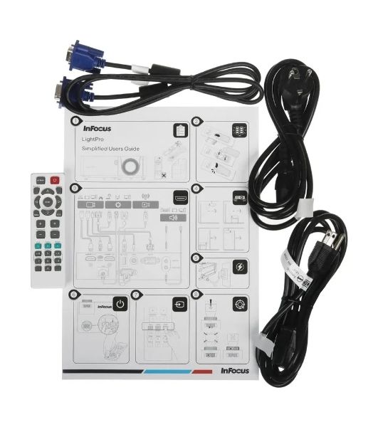 Проектор INFOCUS IN0022SL DLP, 4000 lm, SVGA, 30 000:1, 1.942.16:1, 2xHDMI 1.4, VGA in/out, S-Video, 3.5мм in/out, USB-A, RS-232, лампа 15 000ч.(ECO mode), 10W, 27дБ, 2,6 кг, БЕЛЫЙ