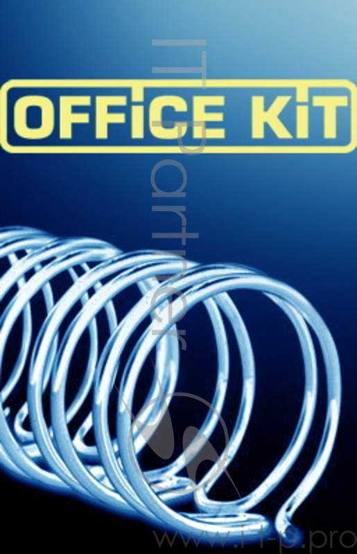 Пружины для переплета металлические Office Kit d=14.3 мм 100-120 лист A4 черный (100 шт) OKPM916B
