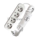 Удлинитель 4х10 м с заземл. 16А IP20 Е-304 АБС-пл. ПВС 3х1 UNIVersal 9631984