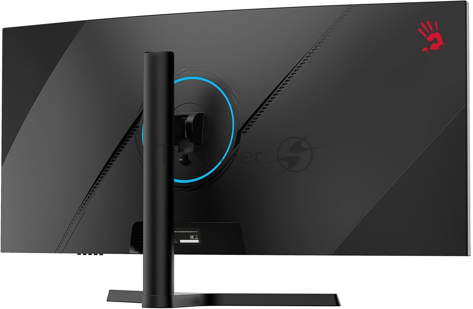 Монитор 34" BLOODY MN340W VA 3440x1440, 180 Гц, 5 мс, 21:9, 300 кд/м², 1xHDMI, DisplayPort, USB Type-C, изогнутый экран, Flicker Free, Low Blue Light, HDR10, черный