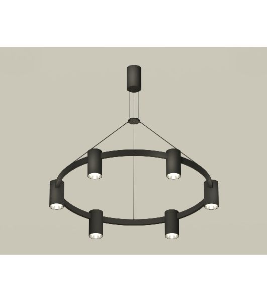 Светильник Ambrella light XB9022151/6 SBK/PSL черный песок/серебро полированное MR16 GU5.3 (С9022, N6112)