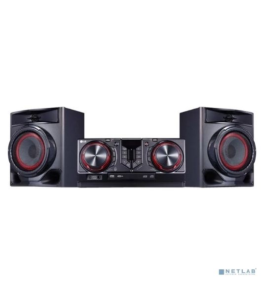 Мини-аудиосистема LG CJ44 черный 480Вт FM USB BT
