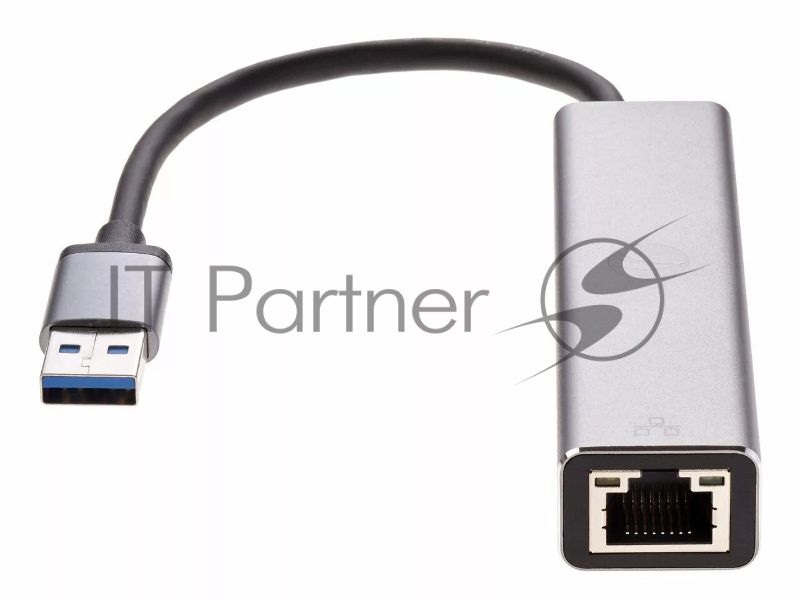 Переходник VCOM USB 3.0 -->RJ-45 1000Mbps+3 USB3.0, Aluminum Shell, 0.2м DH312A