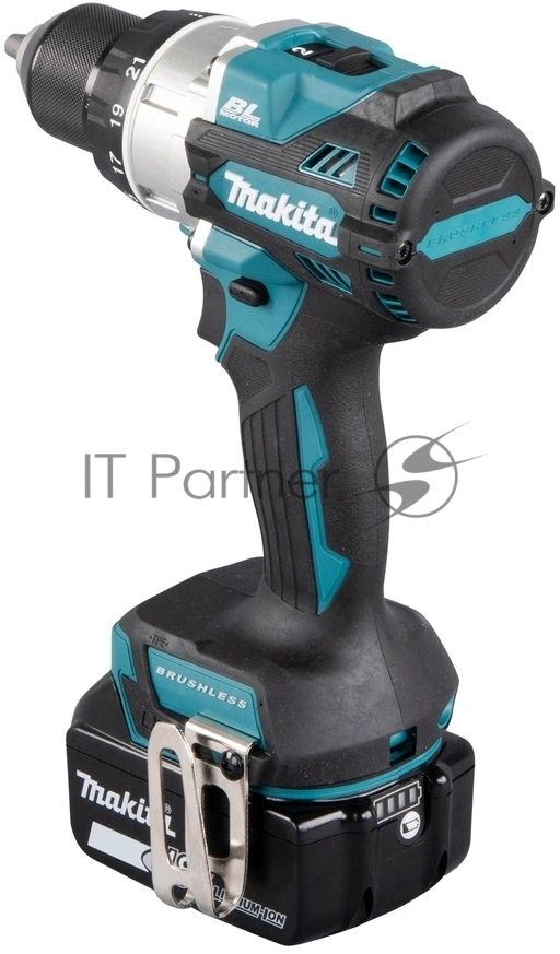Дрель-шуруповерт Makita DDF486RTJ, 18 В, 5 Ач, 130 Нм, бесщеточный