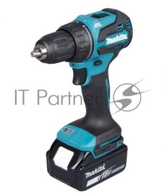 Дрель-шуруповерт Makita DDF490F002, 18 В, 3 Ач, 50 Нм, бесщеточный