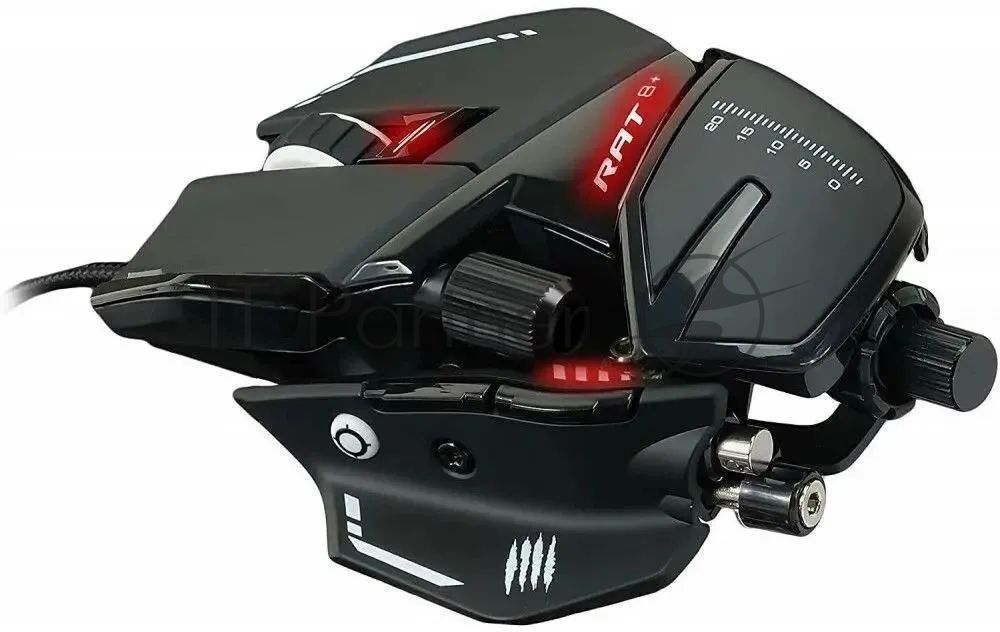 Мышь проводная Mad Catz R.A.T. 8+ черный, 16000 dpi, USB, кнопки - 11