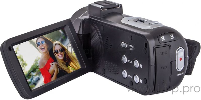 Видеокамера Rekam DVC-560 черный IS el 3" 1080p SDHC+MMC Flash/Flash