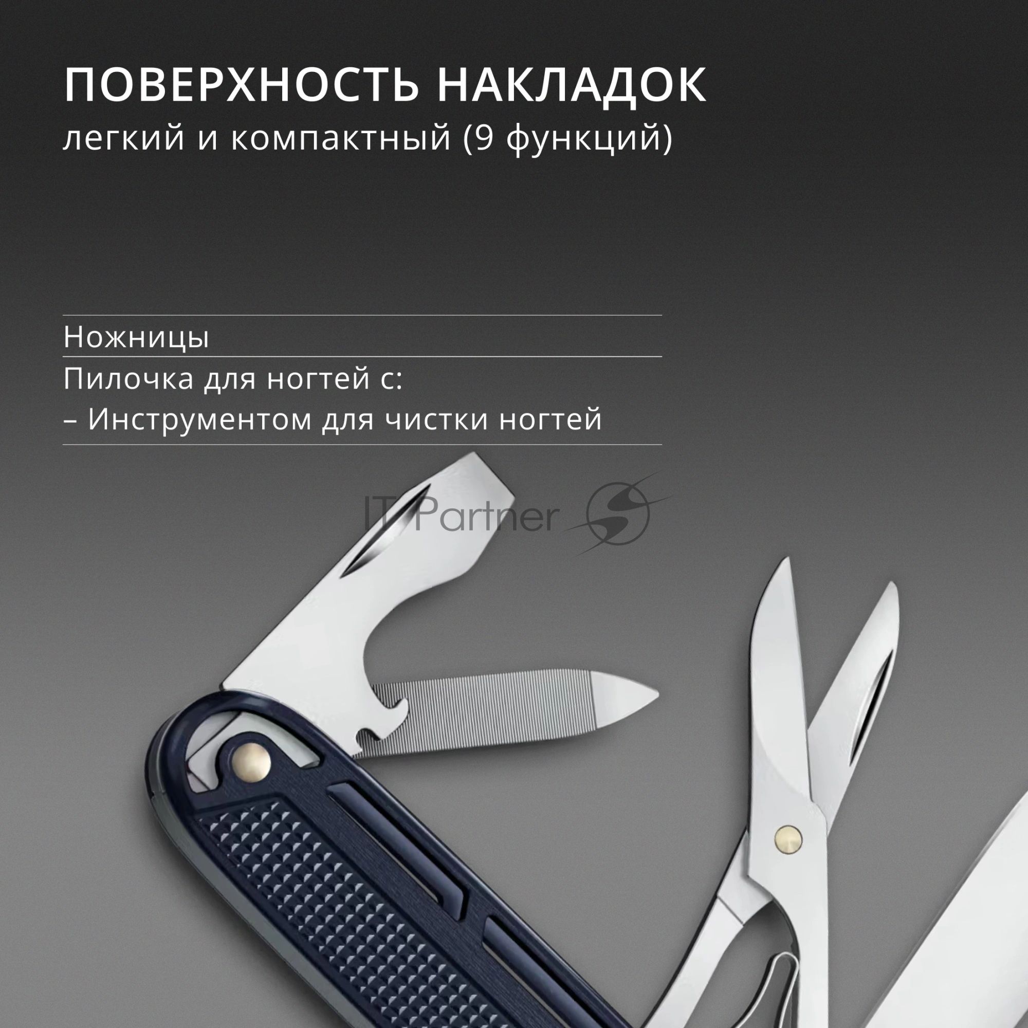 Нож перочинный Victorinox Synergy X Alox (0.8226.22) 93мм синий карт.коробка