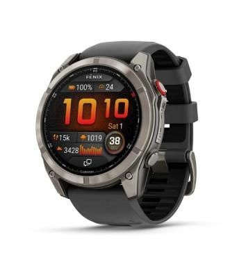 Умные часы Garmin Fenix 8 Pro 51mm AMOLED, 1.4" AMOLED, ANT+, Bluetooth, Wi-Fi, NFC, 10 ATM, серебристый / желтый