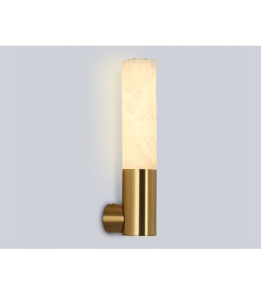 Настенный светильник Ambrella light LH53688 BS/WH латунь/белый 6W 3000K 85*60*300