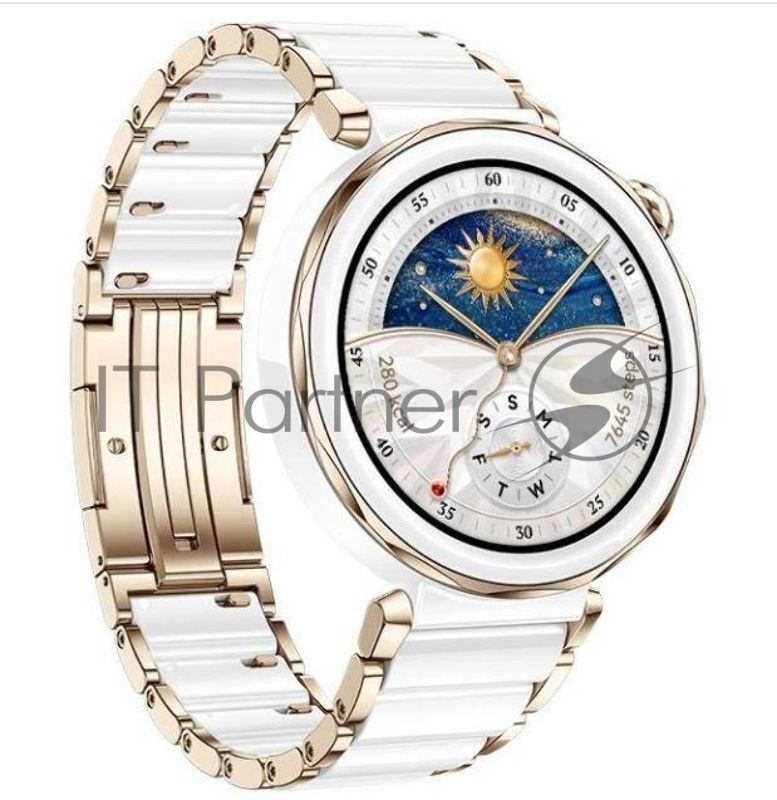 Умные часы Huawei Watch GT 5 Pro JNA-B29, 1.32" AMOLED, Bluetooth, NFC, IP68, керамический белый