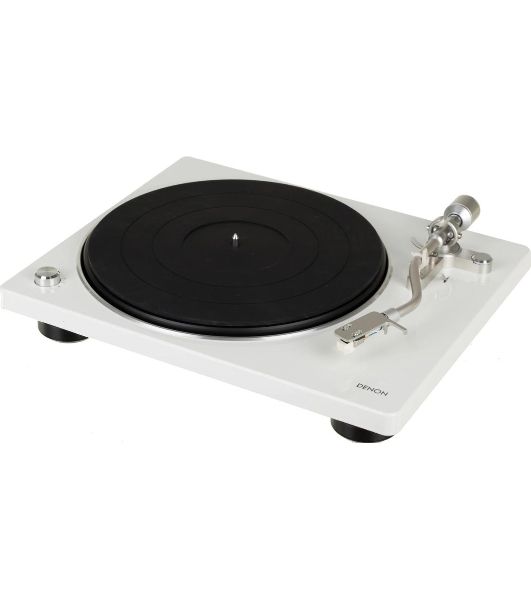 Проигрыватель винила Denon DP-400F, частично автоматический, белый