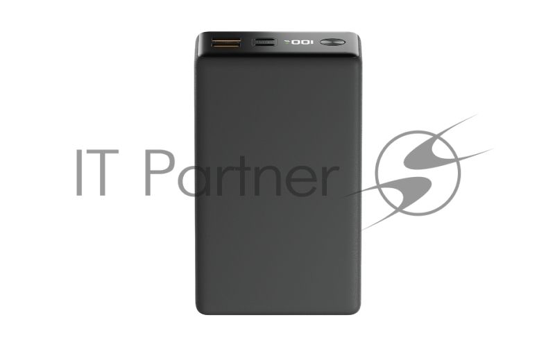 Внешний аккумулятор OLMIO QX-30, 30000mAh, 22.5W, QuickCharge3.0/PowerDelivery, LCD, графитовый