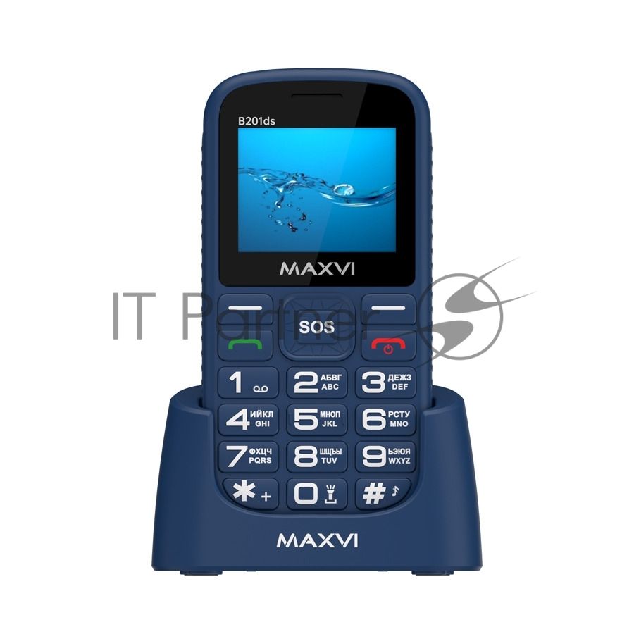 Мобильный телефон Maxvi B201ds синий