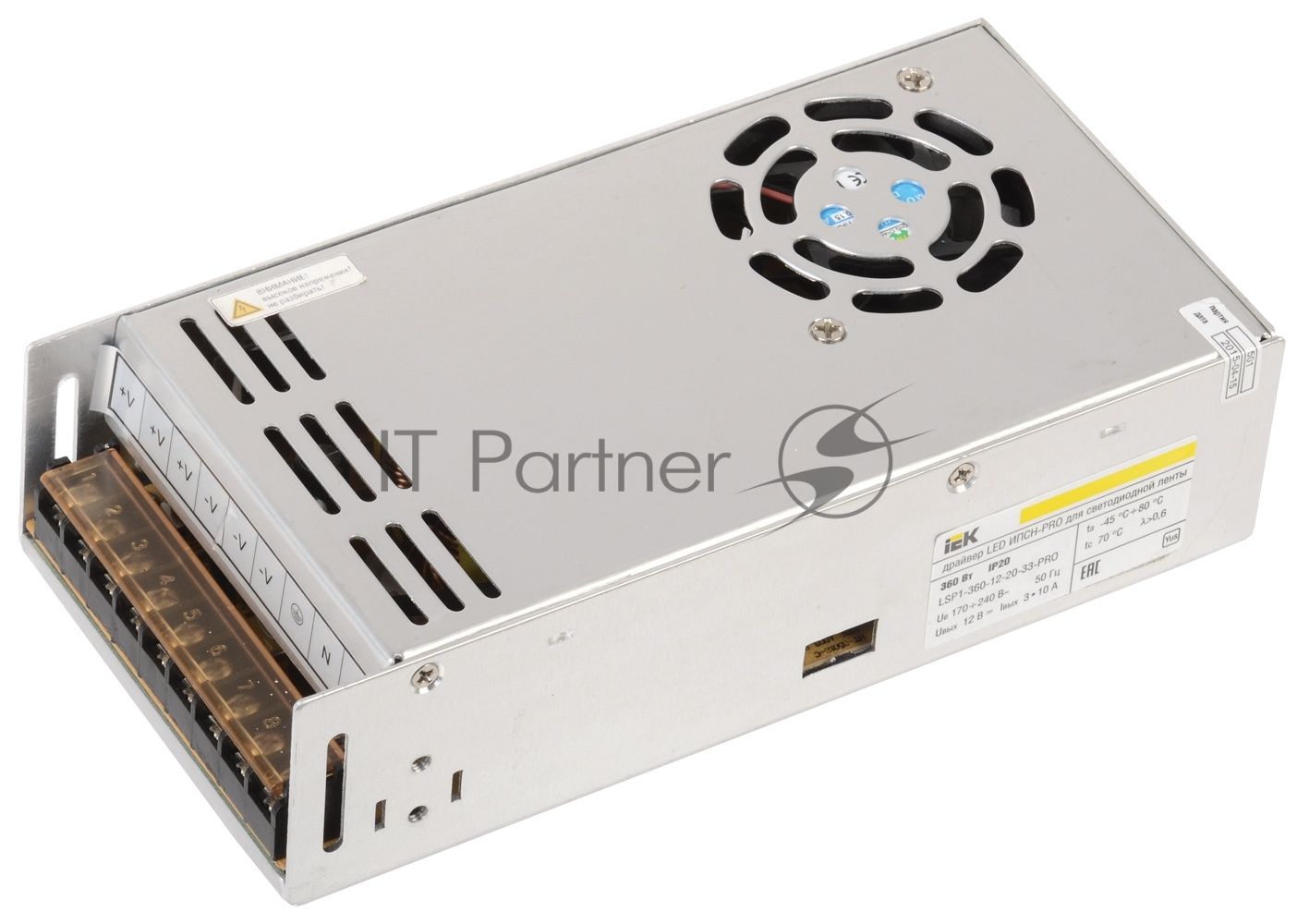 Iek LSP1-360-12-20-33-PRO Драйвер LED ИПСН-PRO 360Вт 12 В блок - клеммы  IP20 IEK