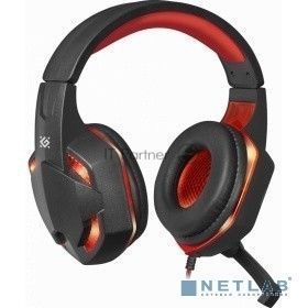 Гарнитура Defender WARHEAD G-370 черный/красный