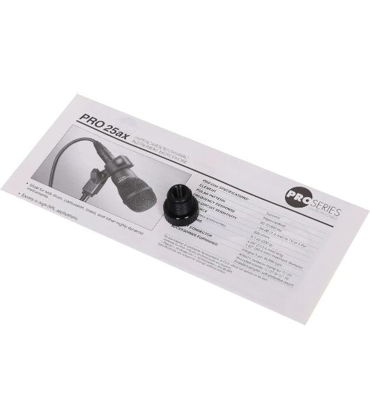 Микрофон проводной Audio-Technica PRO25AX 5м черный
