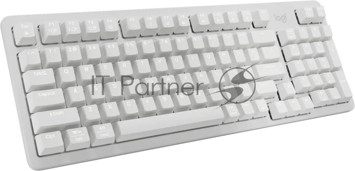 Клавиатура Logitech K868 гибридная, USB Type-A, Bluetooth, радиоканал, белый