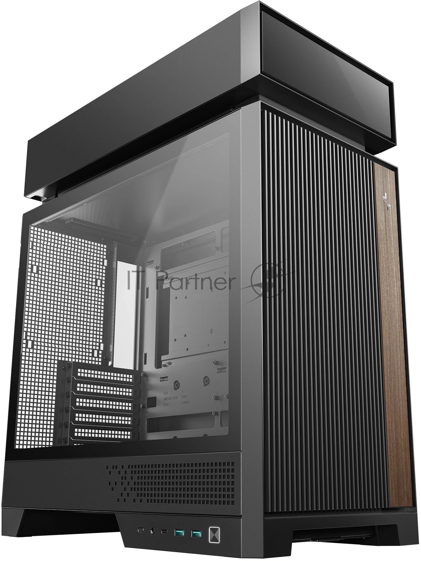 Корпус DeepCool CL660, Midi-Tower, чёрный, 2 x 120 мм
