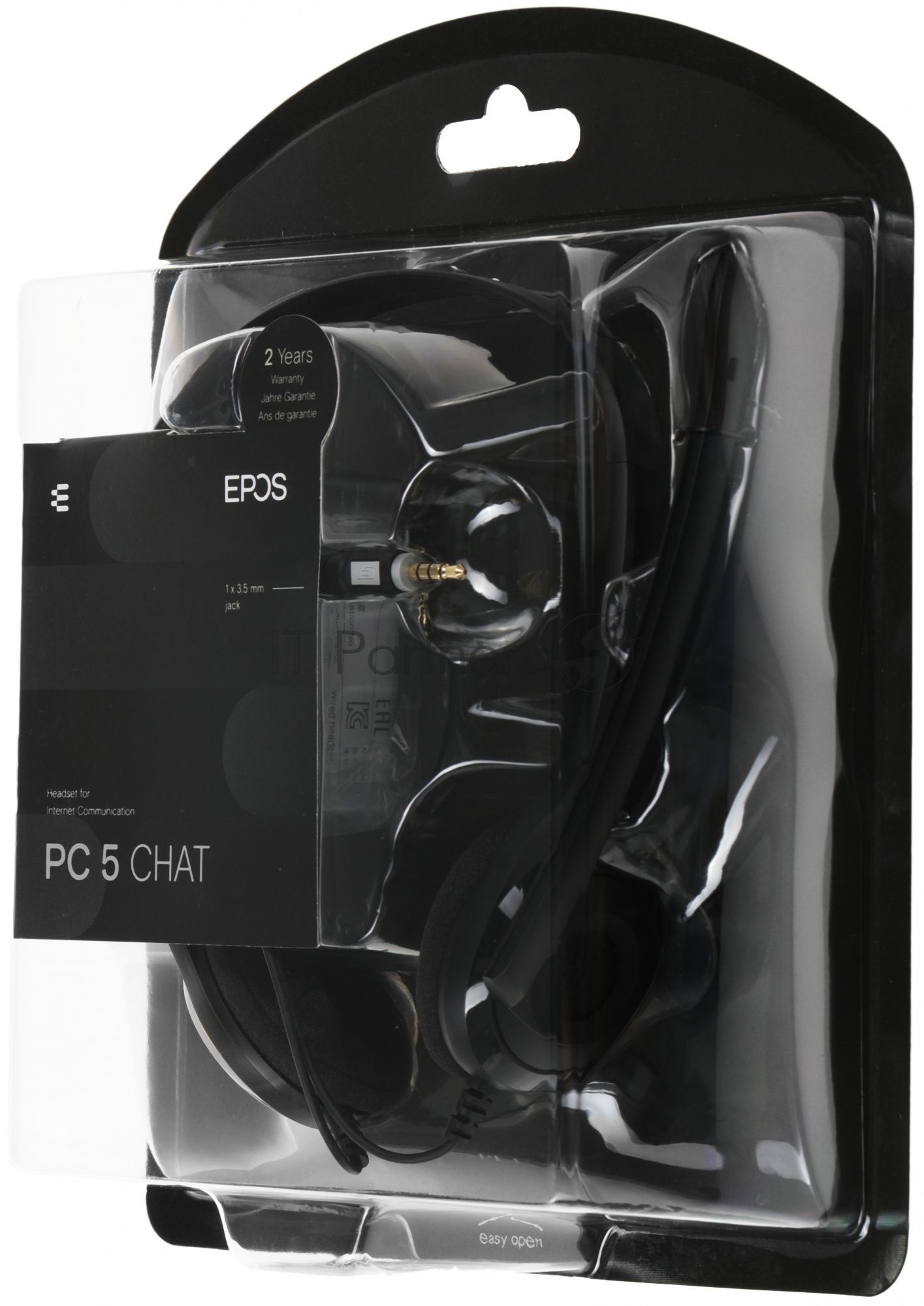 Гарнитура EPOS PC 5 Chat чёрный, проводная, mini jack 3.5 мм