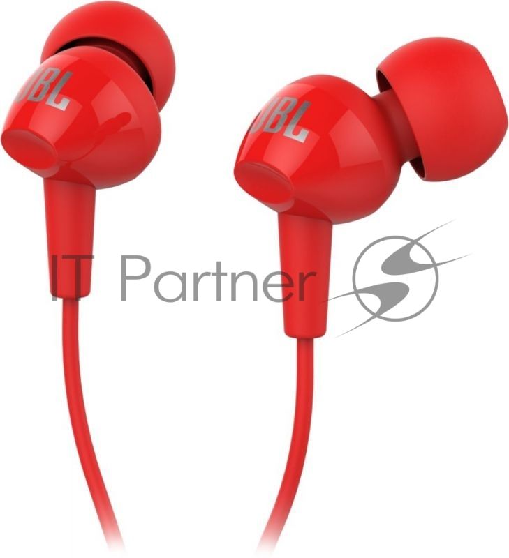 Наушники JBL Гарнитура C100si красный