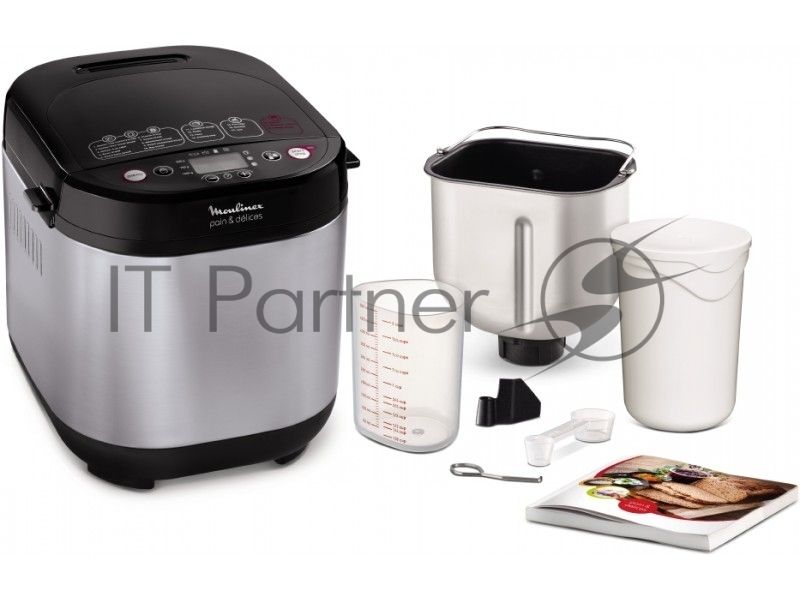 Хлебопечь Moulinex OW240E30 650Вт серебристый/черный